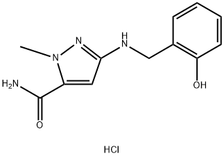 3-[(2-hydroxybenzyl)amino]-1-methyl-1H-pyrazole-5-carboxamide Structure