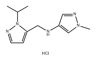 N-[(1-isopropyl-1H-pyrazol-5-yl)methyl]-1-methyl-1H-pyrazol-4-amine Structure