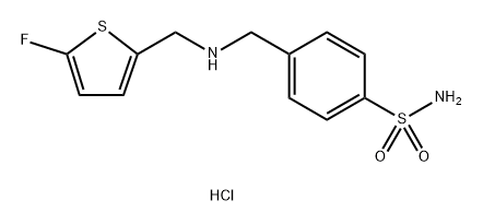 4-({[(5-fluoro-2-thienyl)methyl]amino}methyl)benzenesulfonamide Structure