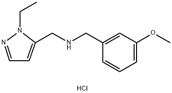 1-(1-ethyl-1H-pyrazol-5-yl)-N-(3-methoxybenzyl)methanamine Structure