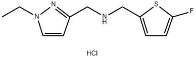 1-(1-ethyl-1H-pyrazol-3-yl)-N-[(5-fluoro-2-thienyl)methyl]methanamine Structure