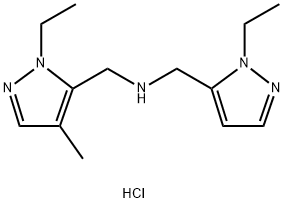 1-(1-ethyl-4-methyl-1H-pyrazol-5-yl)-N-[(1-ethyl-1H-pyrazol-5-yl)methyl]methanamine Structure