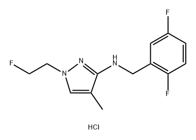 N-(2,5-difluorobenzyl)-1-(2-fluoroethyl)-4-methyl-1H-pyrazol-3-amine Structure