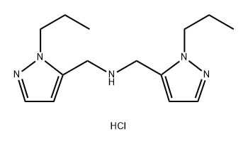 bis[(1-propyl-1H-pyrazol-5-yl)methyl]amine Structure