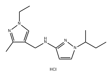 1-sec-butyl-N-[(1-ethyl-3-methyl-1H-pyrazol-4-yl)methyl]-1H-pyrazol-3-amine Structure