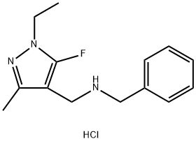 benzyl[(1-ethyl-5-fluoro-3-methyl-1H-pyrazol-4-yl)methyl]amine Structure