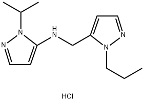 1-isopropyl-N-[(1-propyl-1H-pyrazol-5-yl)methyl]-1H-pyrazol-5-amine Structure