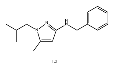 N-benzyl-1-isobutyl-5-methyl-1H-pyrazol-3-amine Structure