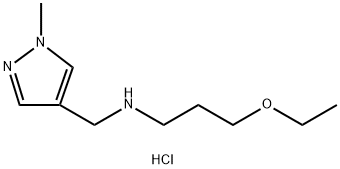 3-ethoxy-N-[(1-methyl-1H-pyrazol-4-yl)methyl]propan-1-amine Structure