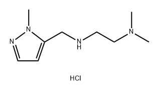 N,N-dimethyl-N'-[(1-methyl-1H-pyrazol-5-yl)methyl]ethane-1,2-diamine Structure