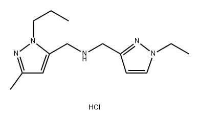 1-(1-ethyl-1H-pyrazol-3-yl)-N-[(3-methyl-1-propyl-1H-pyrazol-5-yl)methyl]methanamine Structure