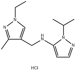 N-[(1-ethyl-3-methyl-1H-pyrazol-4-yl)methyl]-1-isopropyl-1H-pyrazol-5-amine Structure