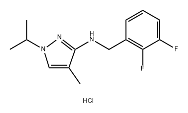 N-(2,3-difluorobenzyl)-1-isopropyl-4-methyl-1H-pyrazol-3-amine Structure