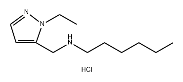 (1-ethyl-1H-pyrazol-5-yl)methyl]hexylamine Structure