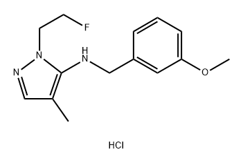 1-(2-fluoroethyl)-N-(3-methoxybenzyl)-4-methyl-1H-pyrazol-5-amine Structure