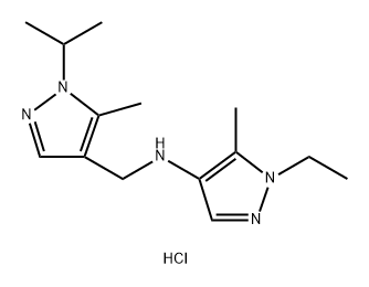 1-ethyl-N-[(1-isopropyl-5-methyl-1H-pyrazol-4-yl)methyl]-5-methyl-1H-pyrazol-4-amine Structure