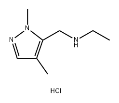 (1,4-dimethyl-1H-pyrazol-5-yl)methyl]ethylamine Structure