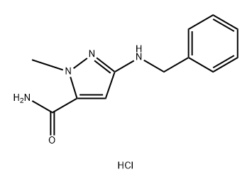 3-(benzylamino)-1-methyl-1H-pyrazole-5-carboxamide Structure