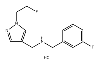 (3-fluorobenzyl){[1-(2-fluoroethyl)-1H-pyrazol-4-yl]methyl}amine Structure