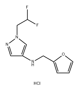 1-(2,2-difluoroethyl)-N-(2-furylmethyl)-1H-pyrazol-4-amine Structure