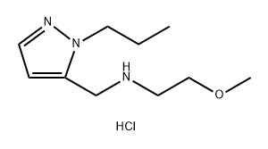 2-methoxy-N-[(1-propyl-1H-pyrazol-5-yl)methyl]ethanamine Structure