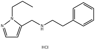 2-phenyl-N-[(1-propyl-1H-pyrazol-5-yl)methyl]ethanamine Structure