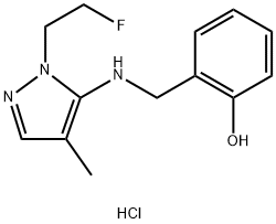 2-({[1-(2-fluoroethyl)-4-methyl-1H-pyrazol-5-yl]amino}methyl)phenol Structure