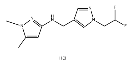 N-{[1-(2,2-difluoroethyl)-1H-pyrazol-4-yl]methyl}-1,5-dimethyl-1H-pyrazol-3-amine Structure