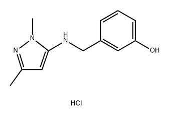 3-{[(1,3-dimethyl-1H-pyrazol-5-yl)amino]methyl}phenol Structure