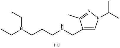 N,N-diethyl-N'-[(1-isopropyl-3-methyl-1H-pyrazol-4-yl)methyl]propane-1,3-diamine Structure