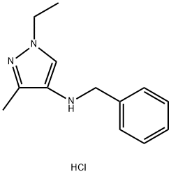 N-benzyl-1-ethyl-3-methyl-1H-pyrazol-4-amine Structure