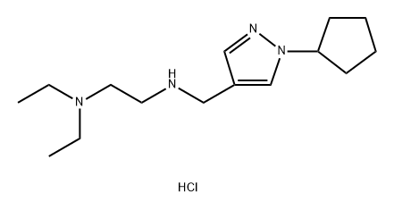 N'-[(1-cyclopentyl-1H-pyrazol-4-yl)methyl]-N,N-diethylethane-1,2-diamine Structure