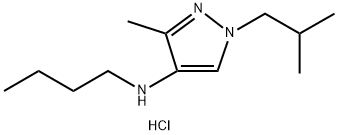 N-butyl-1-isobutyl-3-methyl-1H-pyrazol-4-amine Structure