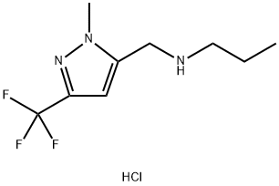 {[1-methyl-3-(trifluoromethyl)-1H-pyrazol-5-yl]methyl}propylamine Structure