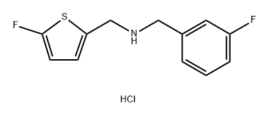 1-(3-fluorophenyl)-N-[(5-fluoro-2-thienyl)methyl]methanamine Structure