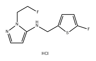 1-(2-fluoroethyl)-N-[(5-fluoro-2-thienyl)methyl]-1H-pyrazol-5-amine Structure