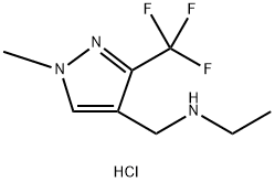 ethyl{[1-methyl-3-(trifluoromethyl)-1H-pyrazol-4-yl]methyl}amine Structure