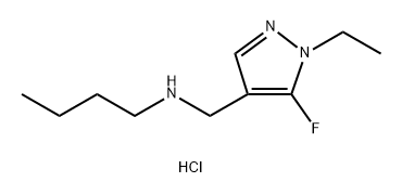 butyl[(1-ethyl-5-fluoro-1H-pyrazol-4-yl)methyl]amine Structure