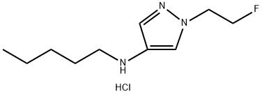 1-(2-fluoroethyl)-N-pentyl-1H-pyrazol-4-amine Structure