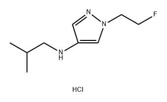 1-(2-fluoroethyl)-N-isobutyl-1H-pyrazol-4-amine Structure