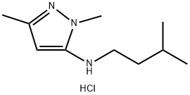 1,3-dimethyl-N-(3-methylbutyl)-1H-pyrazol-5-amine Structure