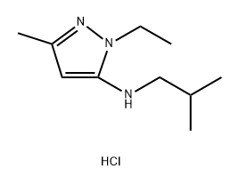 1-ethyl-N-isobutyl-3-methyl-1H-pyrazol-5-amine Structure