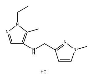 1-ethyl-5-methyl-N-[(1-methyl-1H-pyrazol-3-yl)methyl]-1H-pyrazol-4-amine Structure