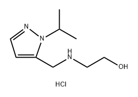 2-{[(1-isopropyl-1H-pyrazol-5-yl)methyl]amino}ethanol Structure