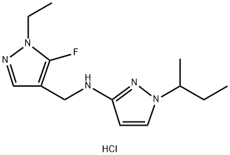 1-sec-butyl-N-[(1-ethyl-5-fluoro-1H-pyrazol-4-yl)methyl]-1H-pyrazol-3-amine Structure