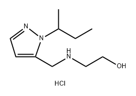 2-{[(1-sec-butyl-1H-pyrazol-5-yl)methyl]amino}ethanol Structure