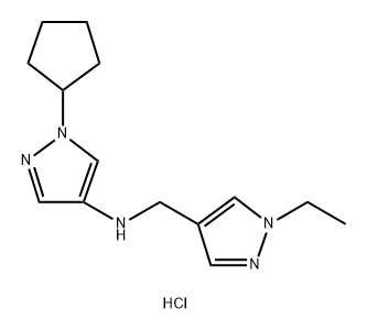 1-cyclopentyl-N-[(1-ethyl-1H-pyrazol-4-yl)methyl]-1H-pyrazol-4-amine Structure