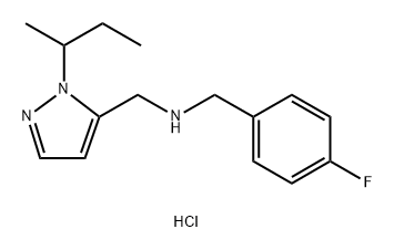 1-(1-sec-butyl-1H-pyrazol-5-yl)-N-(4-fluorobenzyl)methanamine Structure