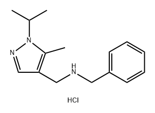 benzyl[(1-isopropyl-5-methyl-1H-pyrazol-4-yl)methyl]amine Structure