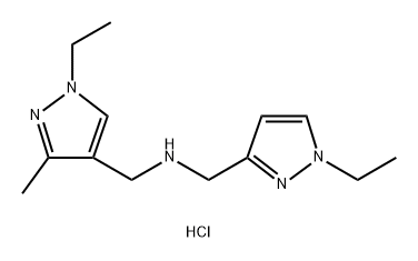 1-(1-ethyl-3-methyl-1H-pyrazol-4-yl)-N-[(1-ethyl-1H-pyrazol-3-yl)methyl]methanamine Structure